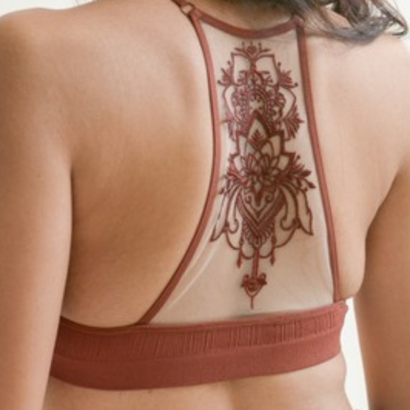 ⚠CLOSEOUT⚠ "Henna Darling" Tattoo Mesh Bralette - Picture 3 of 5